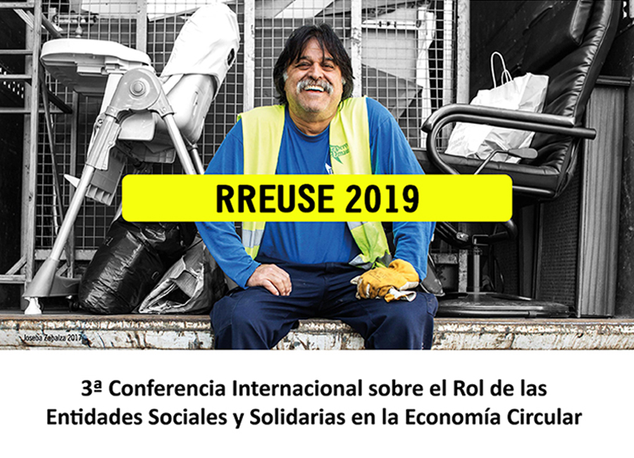 Fotograma del vídeo de RREUSE 2019 sobre economía circular